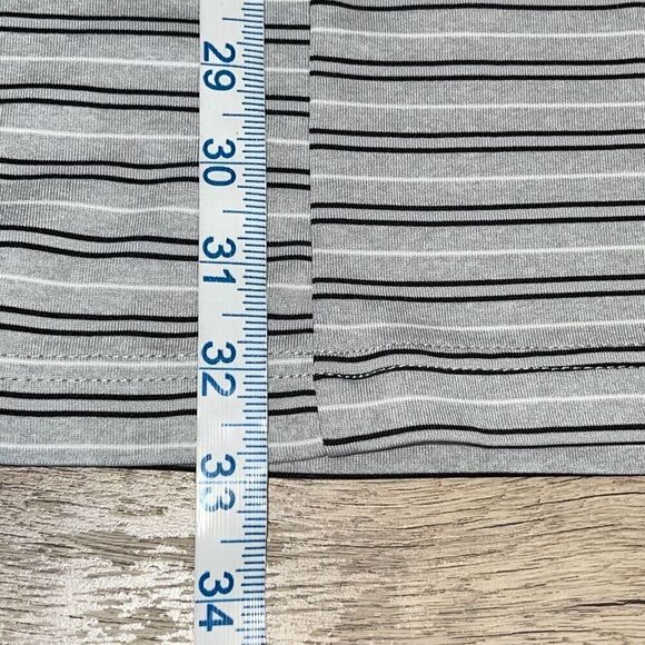 Callaway Mens Striped Three Button Placket Short Sleeve Golf Polo Shirt Gray XL - Picture 8 of 8